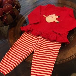 Toddler Girls size 24 months Santa Set.